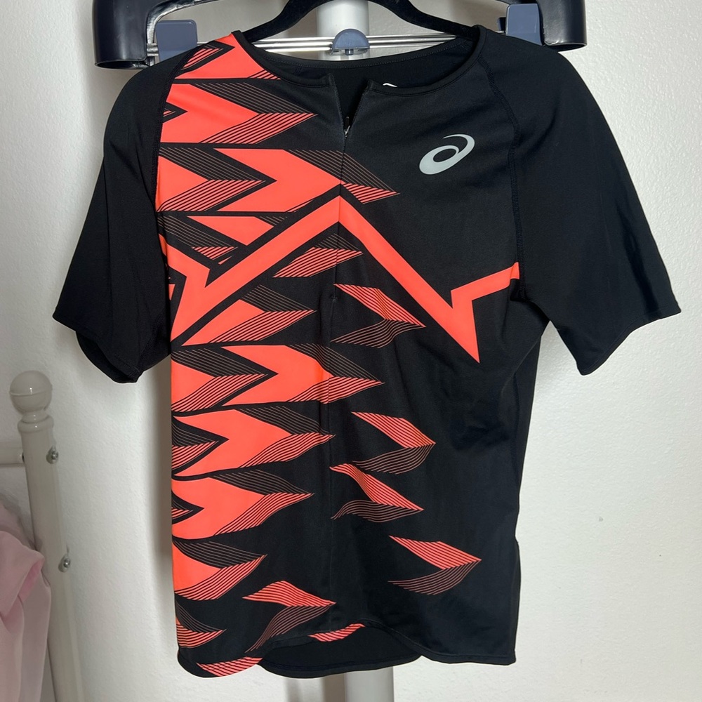 COPY - COPY - ASICS Men Half Zip Short Sleeve Top